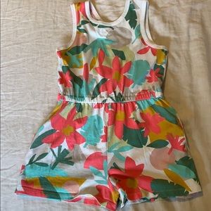 Tea Collection Cross Back romper shorts Size 10